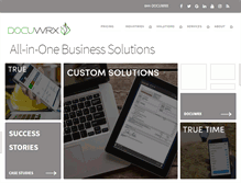 Tablet Screenshot of docuwrx.com